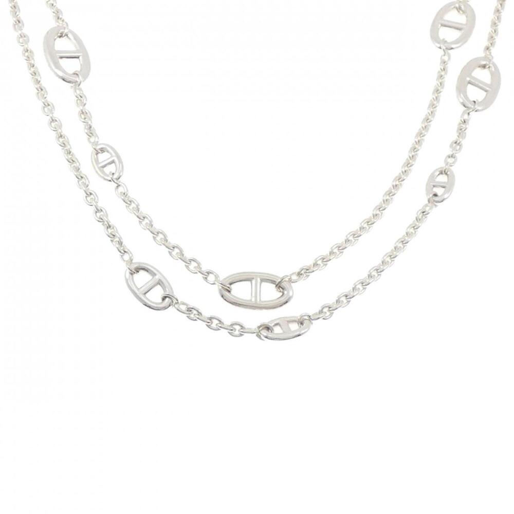 HERMES Silver Necklace